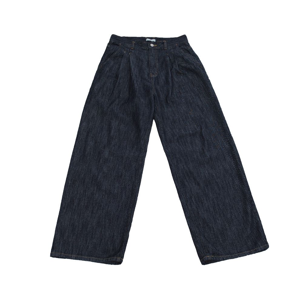 【YOURNUS】[Premium] Modern Linen Two-Tuck Wide Denim YOURNUS】[Premium] Modern Linen Two-Tuck Wide Denim (YOURNUS