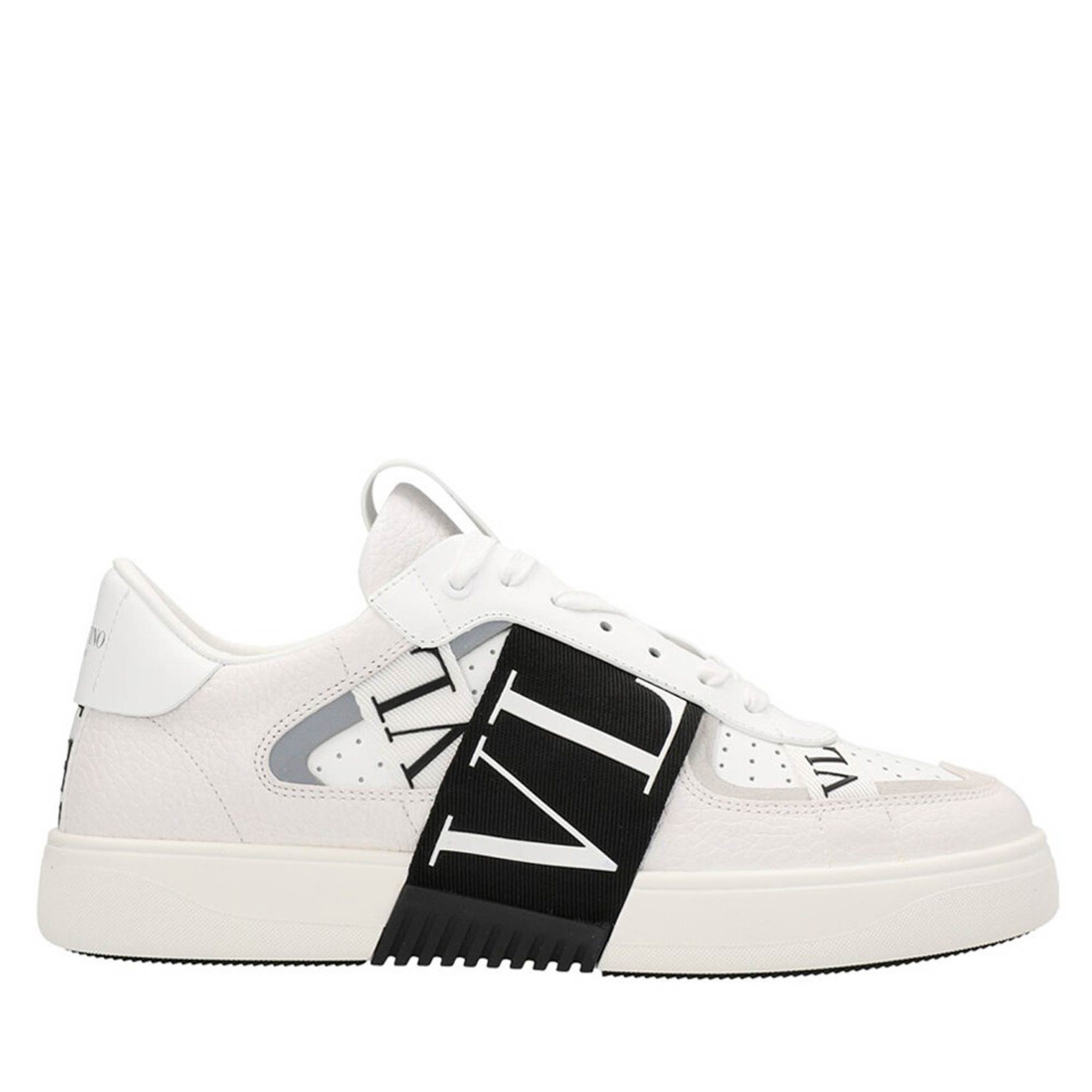 関税込VALENTINO VL7N レザー&リボン ローカットスニーカー