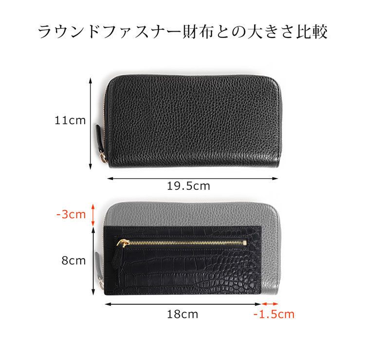 j-whiteスモールクロコダイル 薄型長財布 j-whiteスモールクロコダイル 薄型長財布 (長財布) 84291772