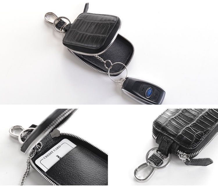 j-whiteクロコダイルスマートキーケースマット加工 (キーケース