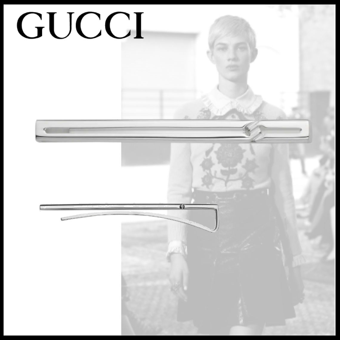 になり Gucci - GUCCI/グッチ ネクタイピン タイバー ノットディテール の公式サイト ネクタイピン GUCCI その他