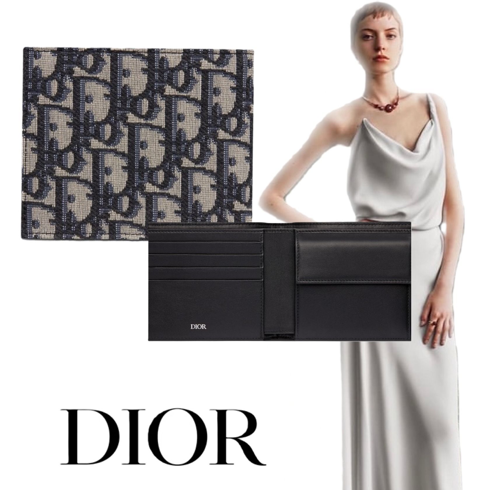 DIOR】コインケース付きウォレット すぐ届く (Dior/コインケース・小銭