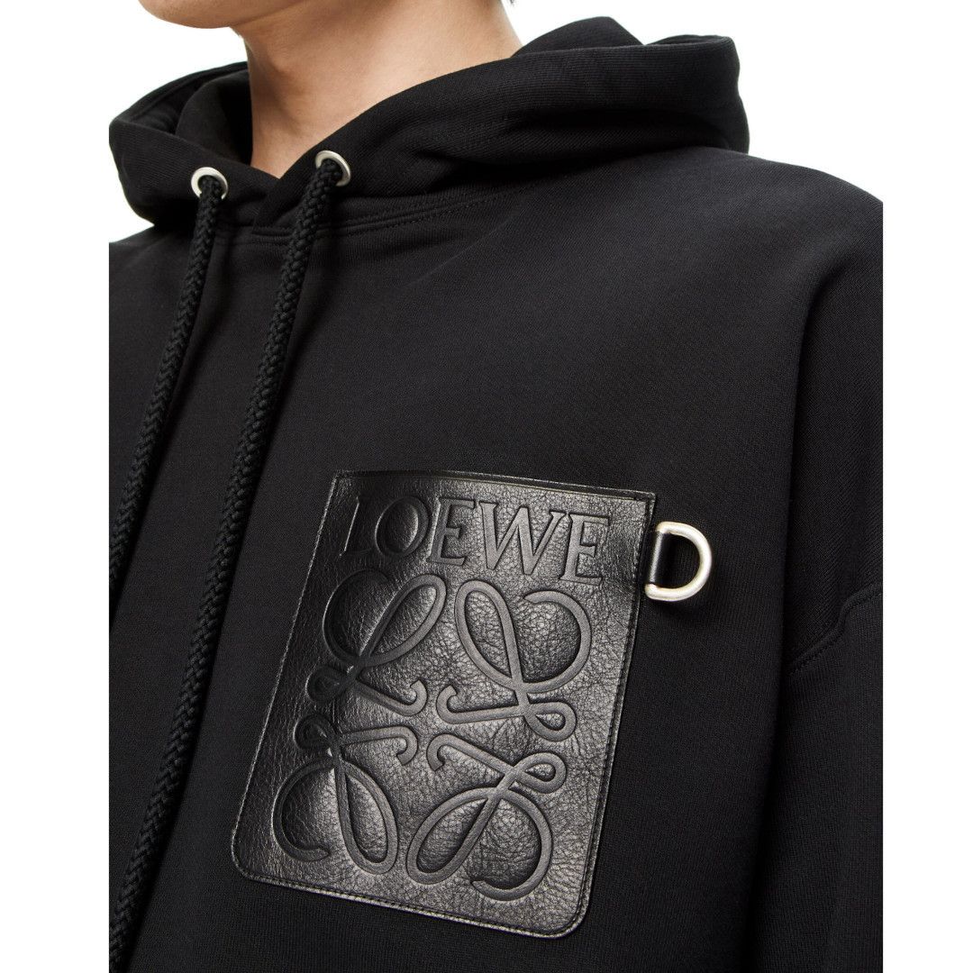 LOEWE◇ アナグラム レザーパッチ コットン フーディー/ 各色 (LOEWE