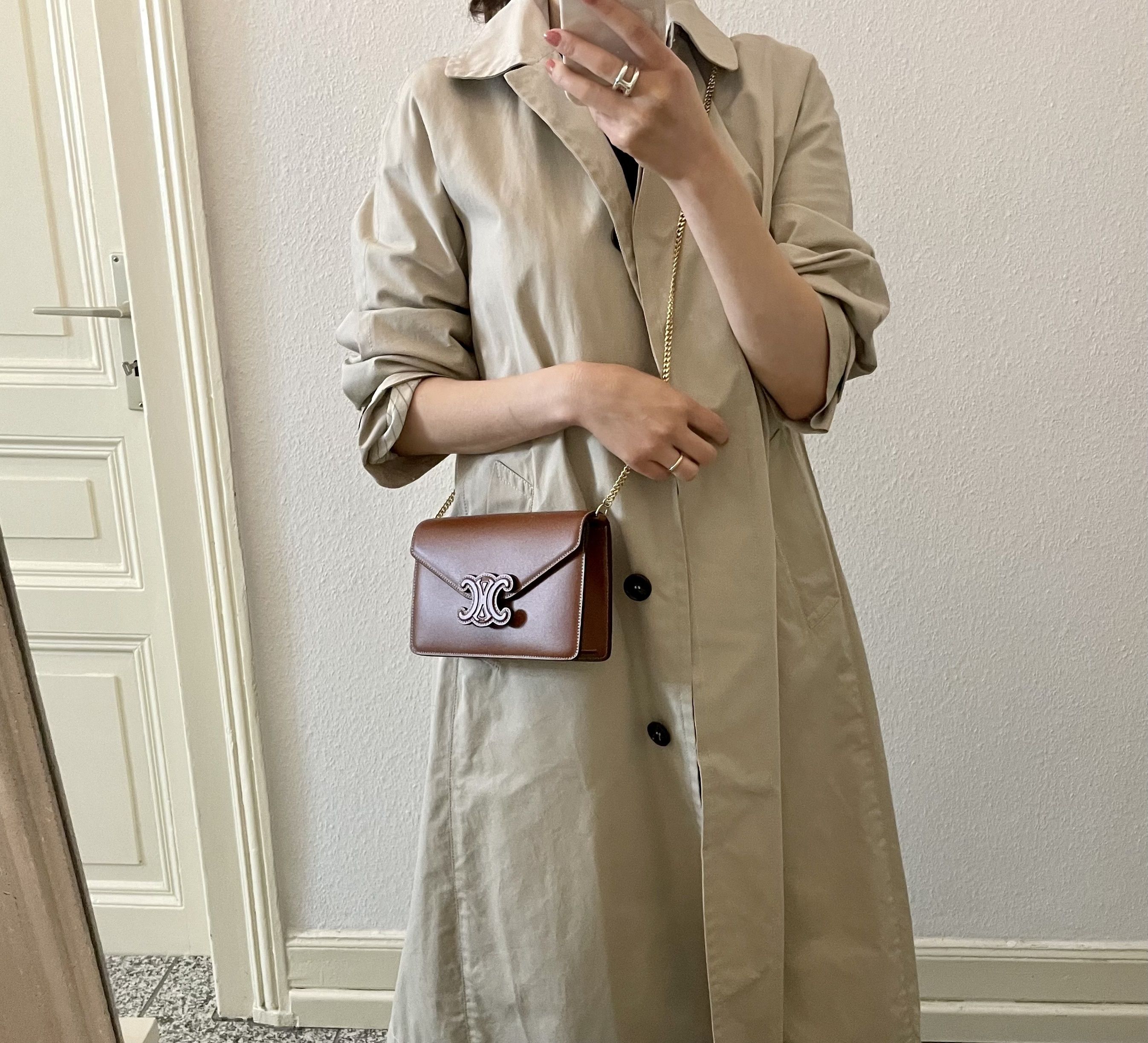 追跡付き発送【CELINE】 CUIR TRIOMPHE チェーンウォレット (CELINE 追跡付き発送【CELINE】 CUIR TRIOMPHE チェーンウォレット (CELINE