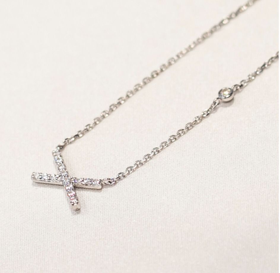 ☆韓国の人気☆【STONE HENgE】☆Silver XOXO K1642 necklac.e☆ ☆韓国の人気☆【STONE HENgE】☆Silver XOXO K1642 necklac.e