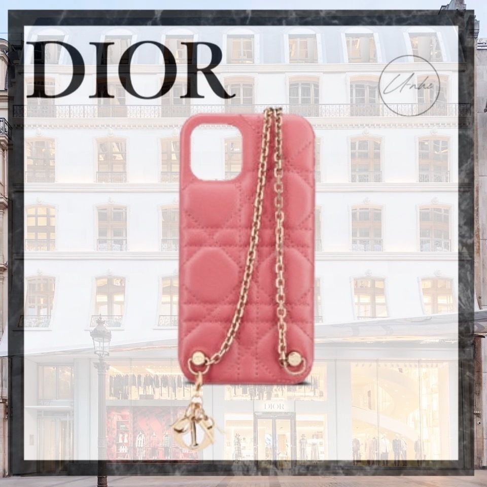 日本限定】LADY DIOR IPHONE 12 & 12 PROチェーン付きケース (Dior ...