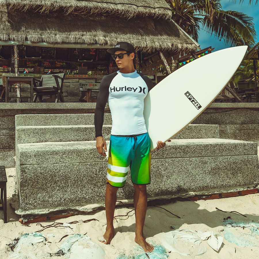 UVカット【Hurley(ハーレー)】水着*ラッシュガード*Sのみ (Hurley UVカット【Hurley(ハーレー)】水着*ラッシュガード*Sのみ (Hurley