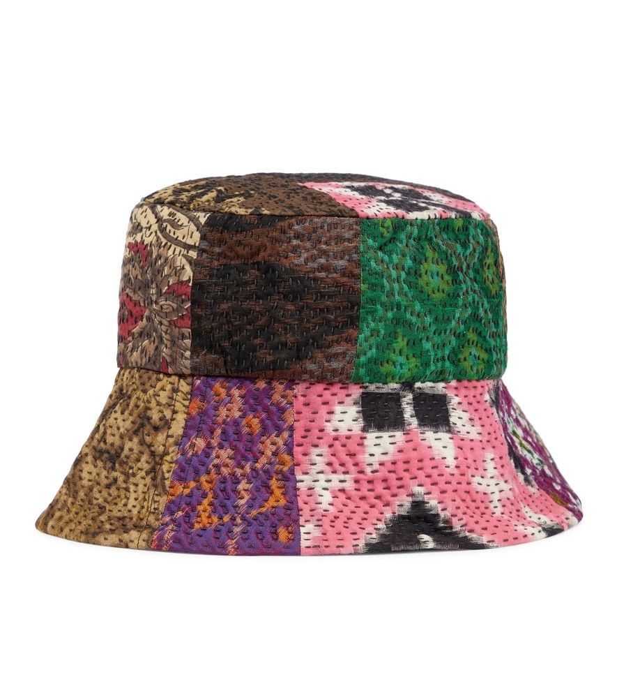 22SS【DRIES VAN NOTEN】Patchwork bucket hat バケットハット Patchwork bucket hat in multicoloured - Dries Van Noten