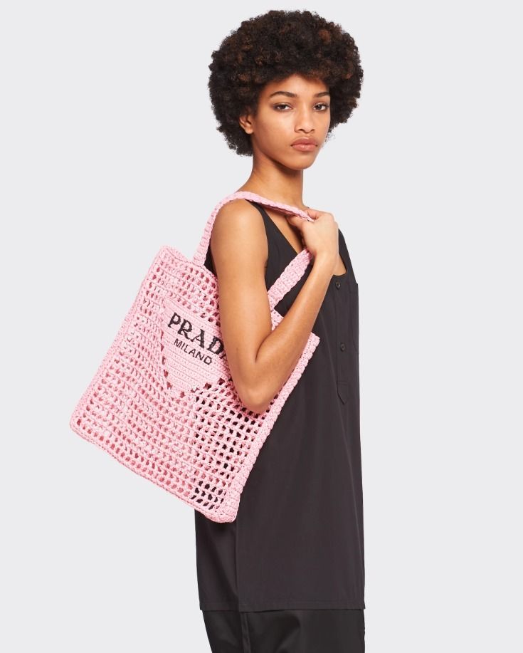 PRADA新作 ラフィア トートバッグ / 1BG393_2A2T_F0002_V_OOO ☆PRADA☆ ラフィア トートバッグ (PRADA/トートバッグ