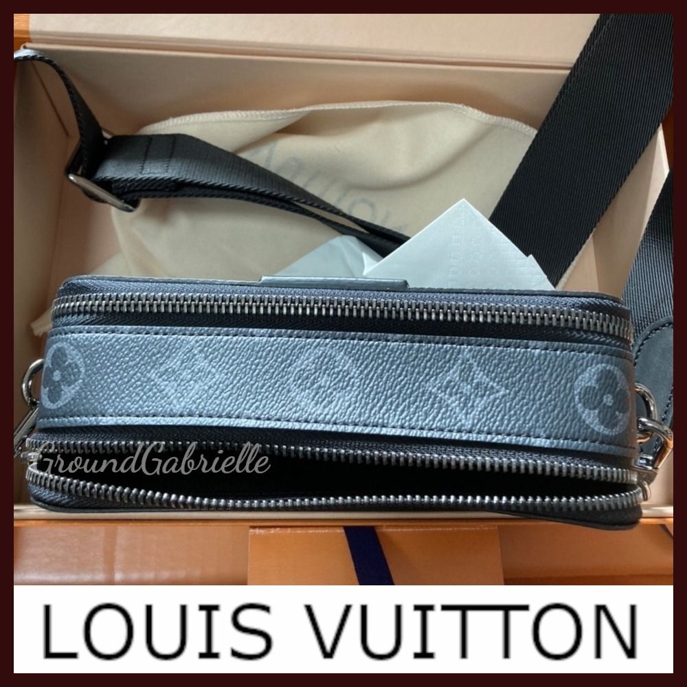 黒革仕上げ】ルイヴィトン アルファ・ウエアラブル ウォレット (Louis