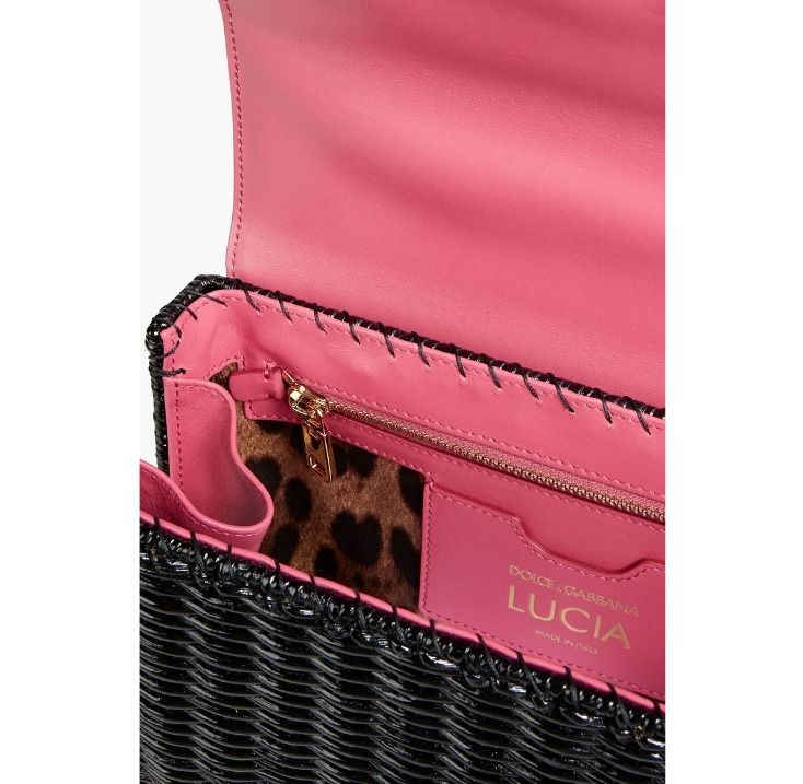 一目惚れアイテム/ DOLCE&GABBANA Wicker and faux leather tote ...