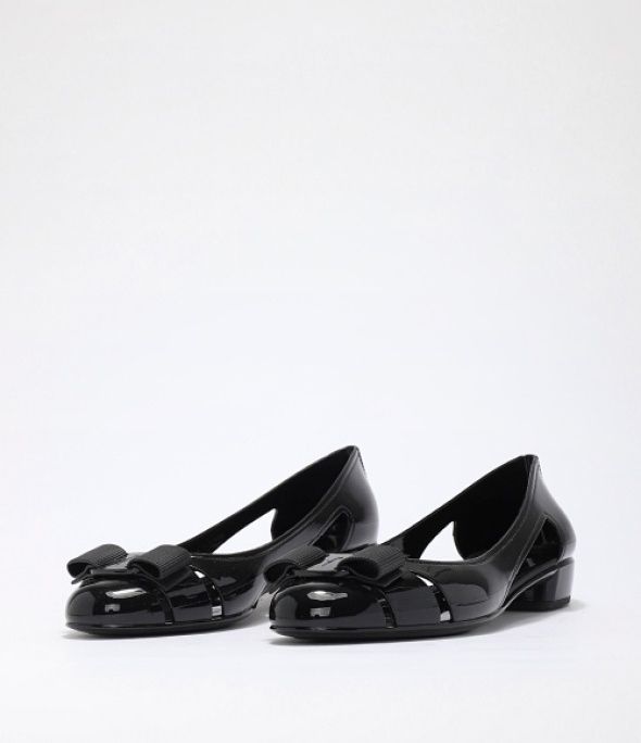 FERRAGAMO - Jelly ballet flats black - The Corner