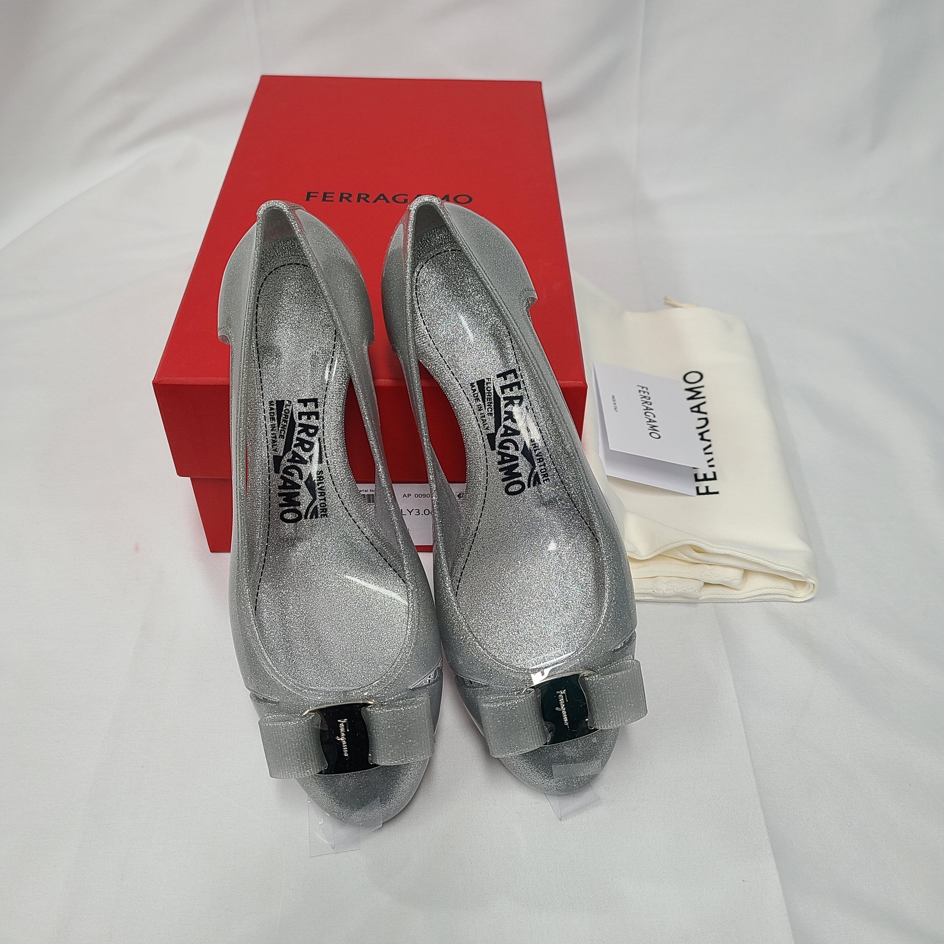 関税負担なし☆Salvatore Ferragamo VaraJelly フラットシューズ 関税負担なしSalvatore Ferragamo ヴァリナ バレリーナシューズ