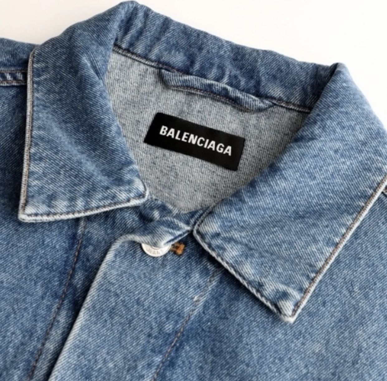 BALENCIAGA バレンシアガ デニムジャケット コットン ブルー