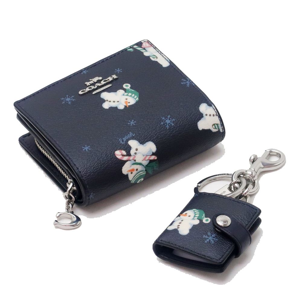 即発】コーチ COACH 財布 二つ折り財布 スノーマン 雪柄 限定 (Coach 即発】コーチ COACH 財布 二つ折り財布 スノーマン 雪柄 限定 (Coach