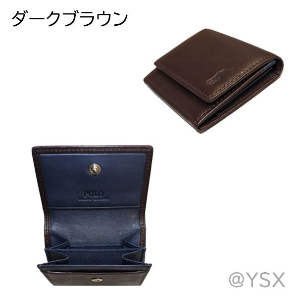 ラルフローレン 財布 POLO RALPH ポロ 小銭入れ レザー 黒