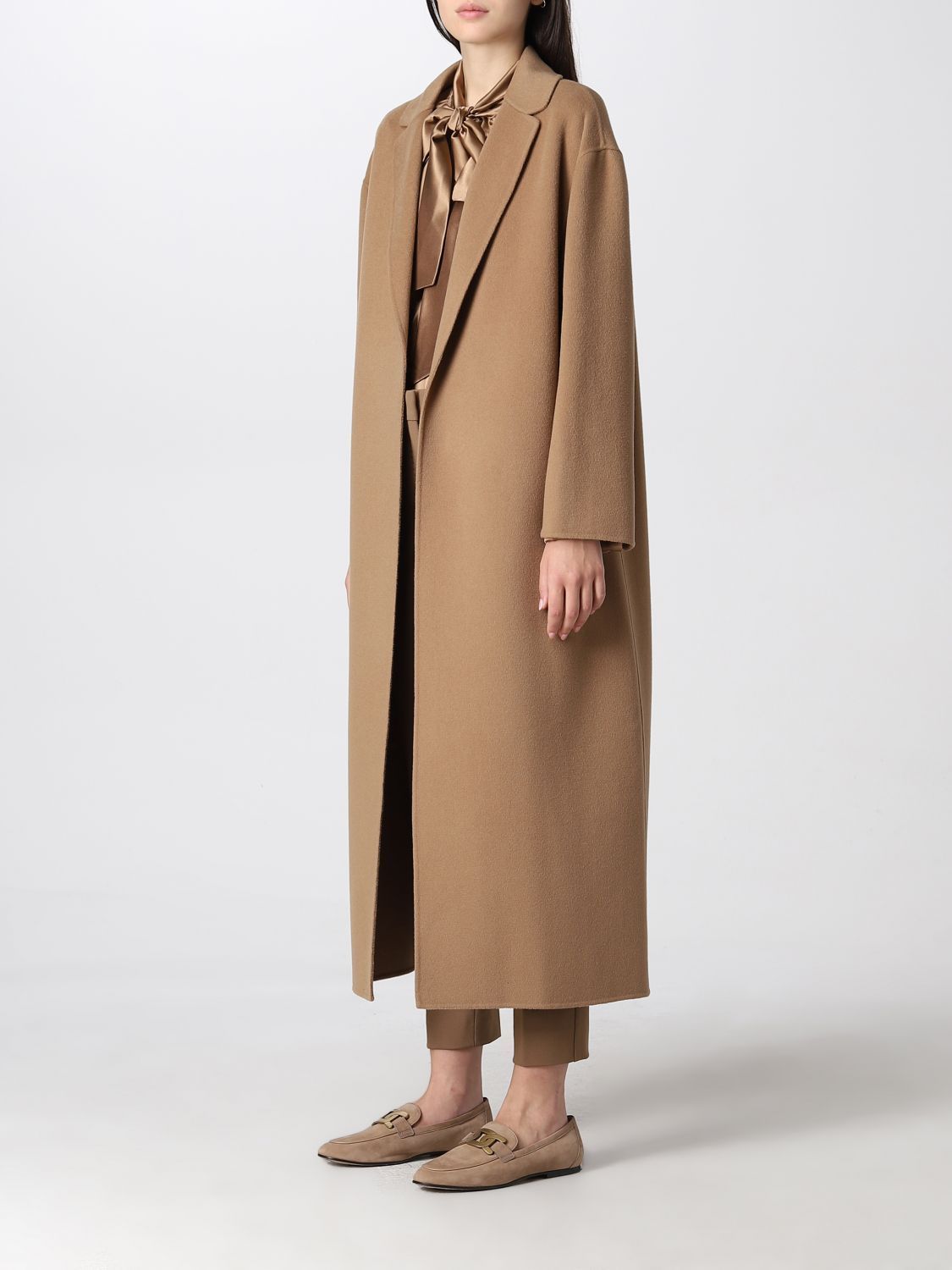 S Max Mara】 ピュア ヴァージンウール ダブルフェイス コート (S Max