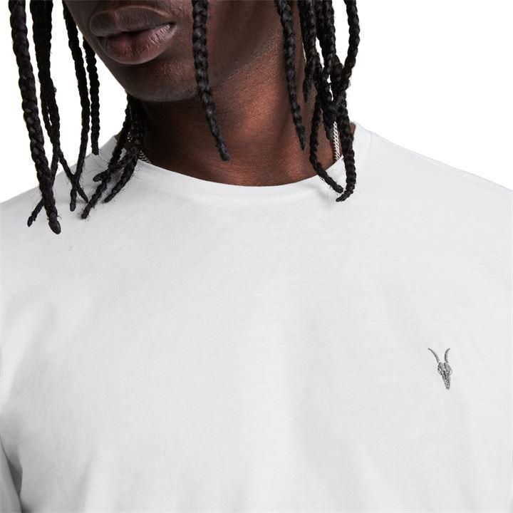 ALLSAINTS★長袖 クルーネック ロゴ 刺繍 トップス Tシャツ★白 ALLSAINTS☆長袖 クルーネック ロゴ 刺繍 トップス Tシャツ☆白