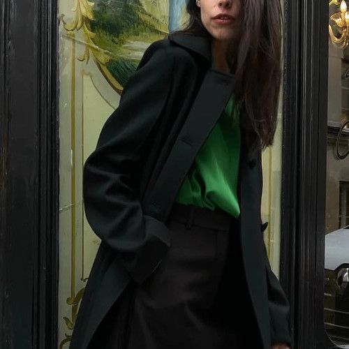 Jil Sander☆ダブルブレストダブルウールギャバジンロングコート (Jil ...