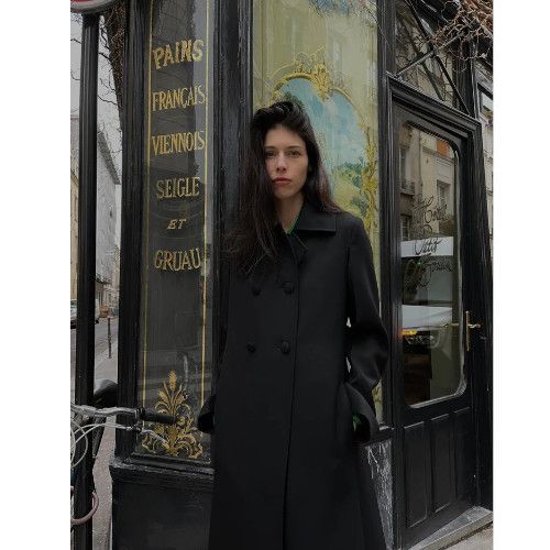 Jil Sander☆ダブルブレストダブルウールギャバジンロングコート (Jil ...