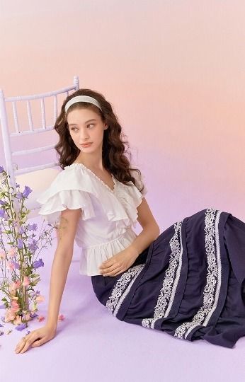 ANNASUIアナスイ22Summerアトリエコットンスカート1種 (ANNA SUI