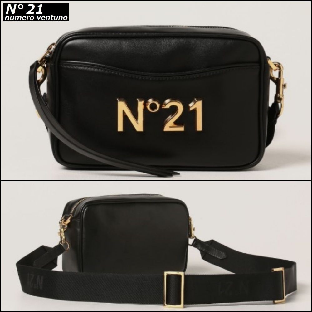 【SALE】N21 numero ventuno ロゴ レザーショルダーバッグカメラ N°21カメラバック 伊勢丹新宿店限定 (N21 numero ventuno