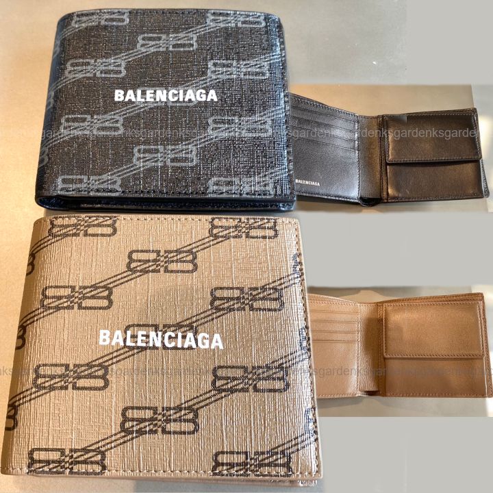 BALENCIAGA☆スクエア コイン ウォレット BB MONOGRAM☆すぐ届く