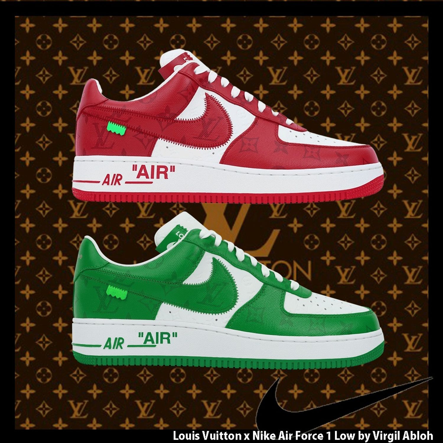 nike vuitton air force 1