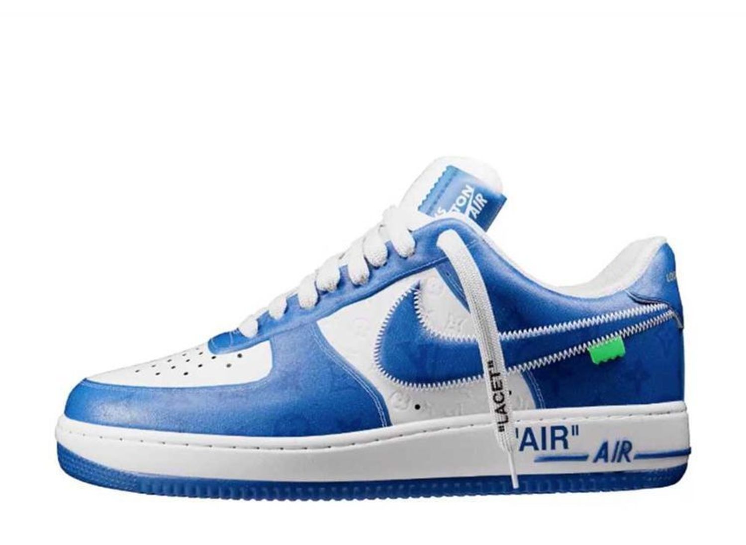 virgil abloh x nike air force 1 blue