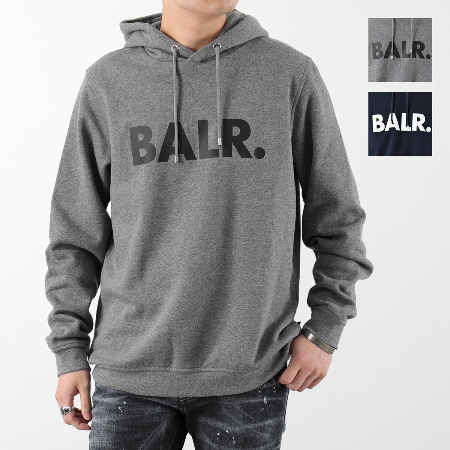 Balr パーカー Brand Hoodie プルオーバー スウェット Balr パーカー フーディ Brand Hoodie Buyma
