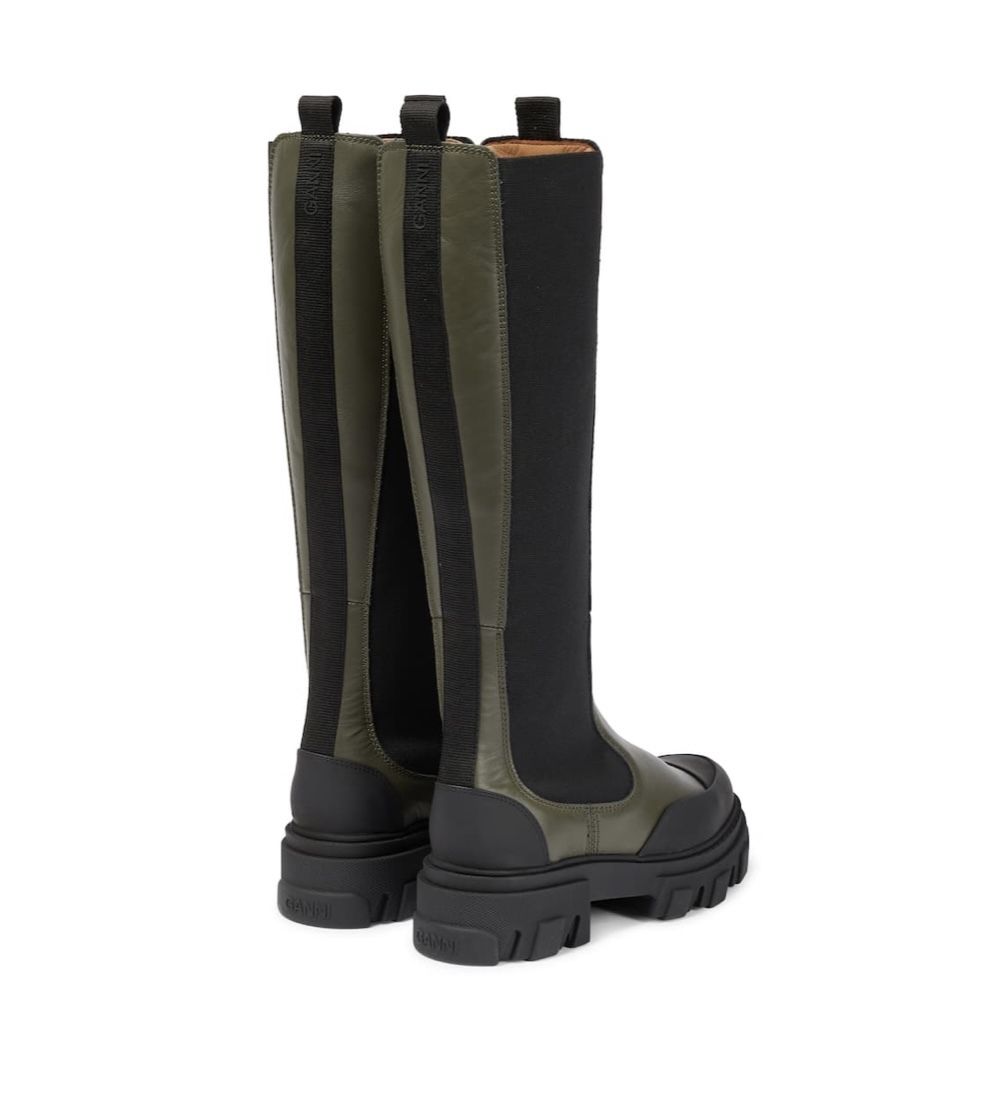 ☆GANNI☆関税込♪日本未入荷♪レザー ロング チェルシーブーツ (Ganni ...