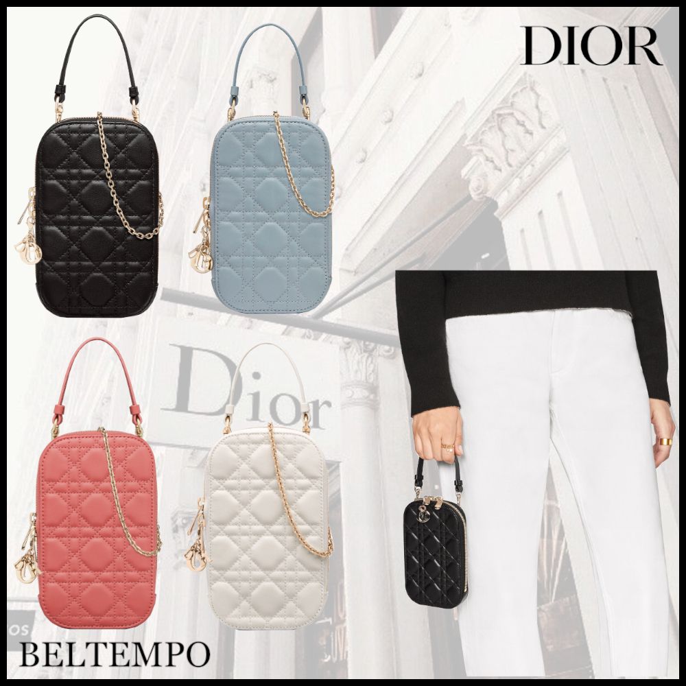 人気スマホホルダー♪【DIOR】LADY DIOR フォンホルダー (Dior/iPhone ...