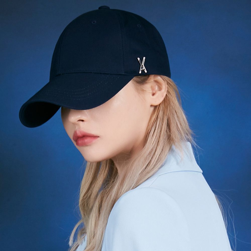 韓国ブランドVARZAR☆Twiceミナ愛用☆StudLogoOverFit Ballcap