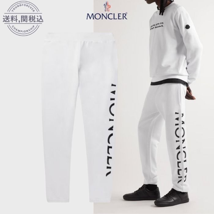 MONCLER モンクレール テーパード ロゴ スウェットパンツ 人気