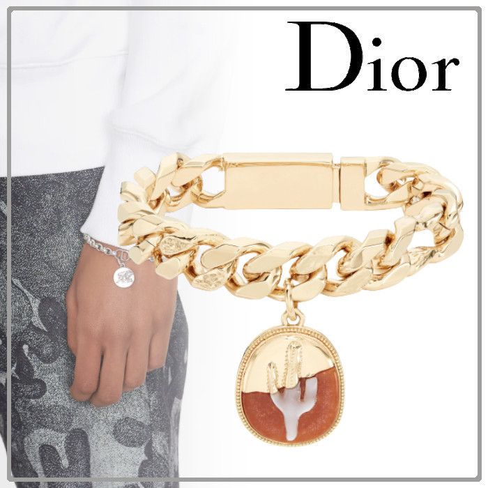 2-5日着【Dior】CACTUS JACK DIOR チェーンリンク ブレスレット (Dior オンラインストア正規店 【流星さま専用】Diorブレスレット ネックレス