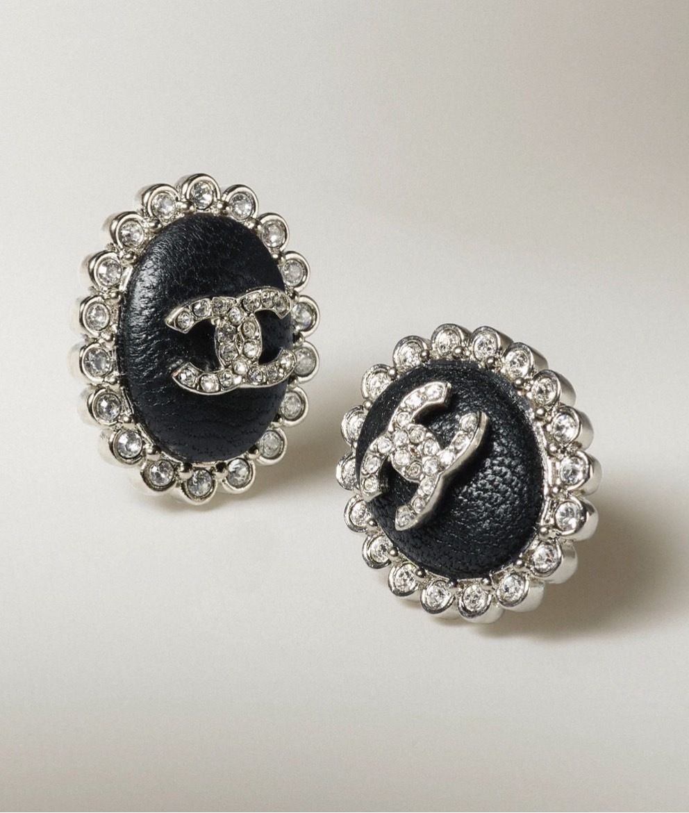 22B☆》CHANEL ピアス ラムレザー キラキラ (CHANEL/ピアス) AB9233 ...