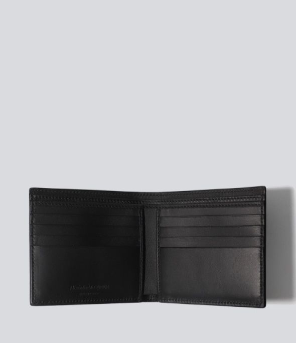 【Alexander mcqueen】ロゴ二つ折り財布★602137 1NT6B 1070 Alexander mcqueen】ロゴ二つ折り財布☆602137 1NT6B 1070
