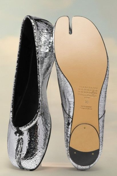 Maison Margiela 足袋ミラーバレエシューズ (Maison Margiela/フラット ...