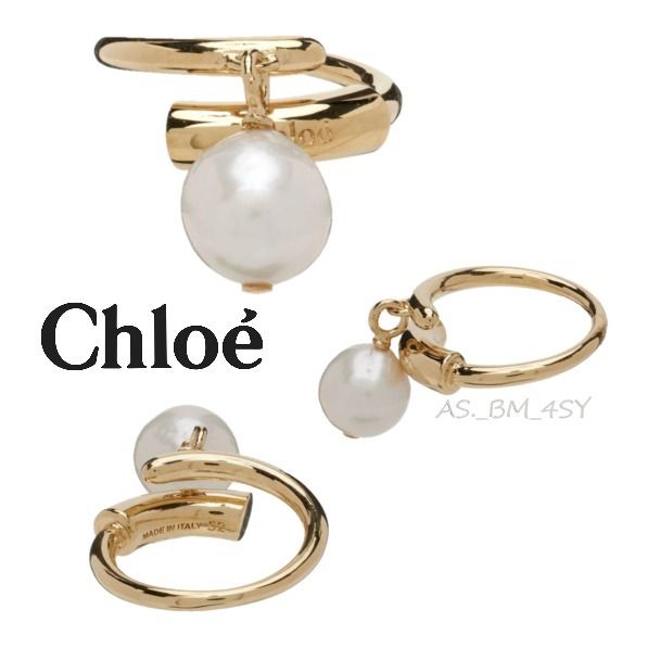 CHLOE ゴールド Darcey バロックパールリング (Chloe/指輪・リング