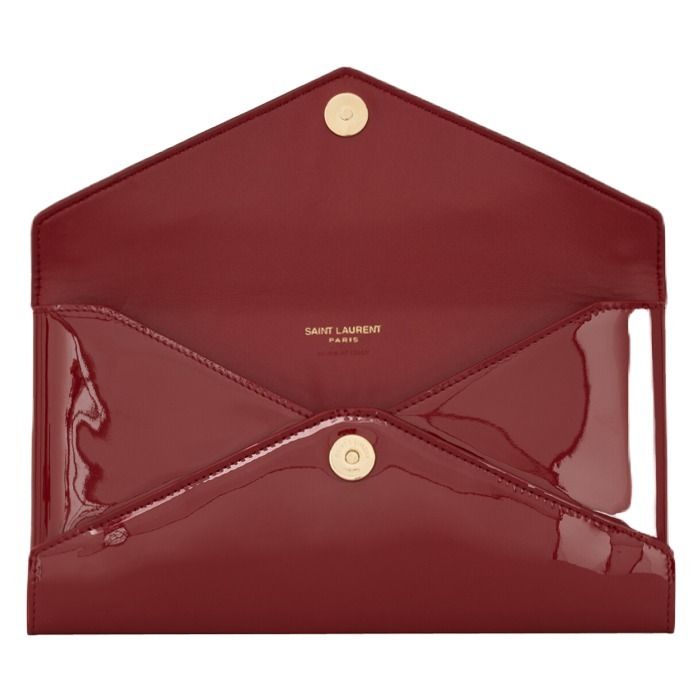 サンローラン クラッチ レター ポーチ パテント レザー (Saint Laurent ...