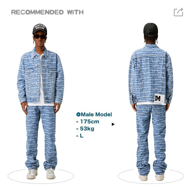  2025年おすすめのアイテム満載 Lucky Money 88rising MEDM Denim unisexual monogram Jacket ジャケット・アウター