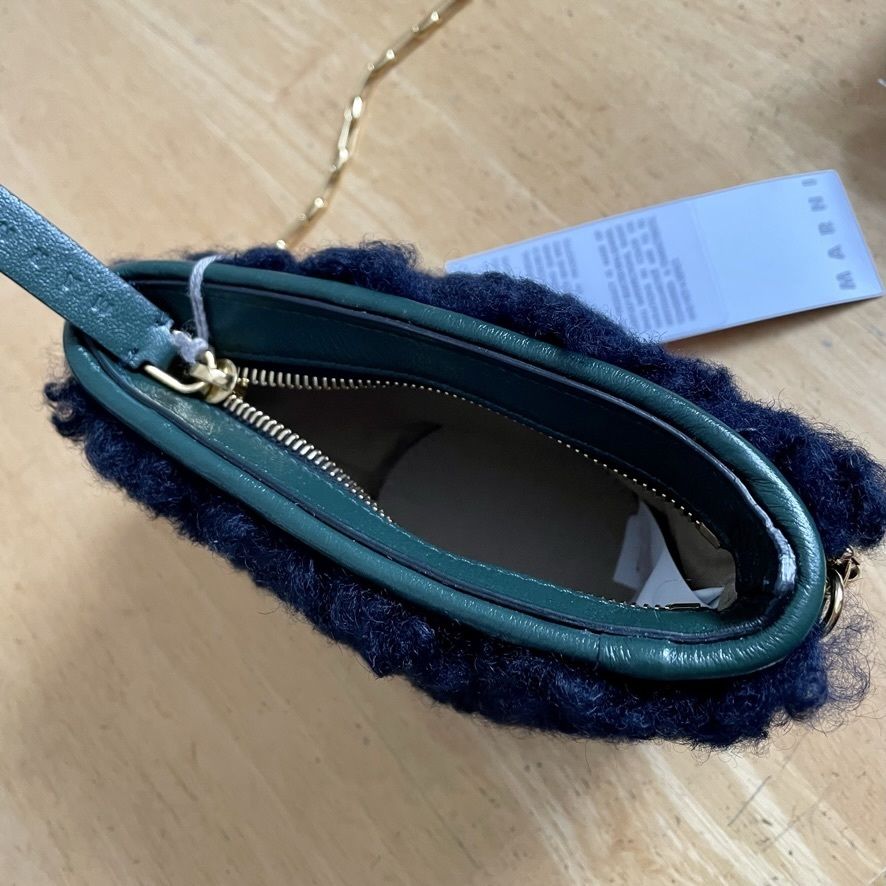 MARNI】マルニ ファーチェーンロゴ入りミニショルダーバッグ (MARNI ...