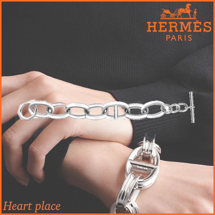 Hermes*シェーヌ・ダンクル シルバー ブレスレット レポンスGM - www ...