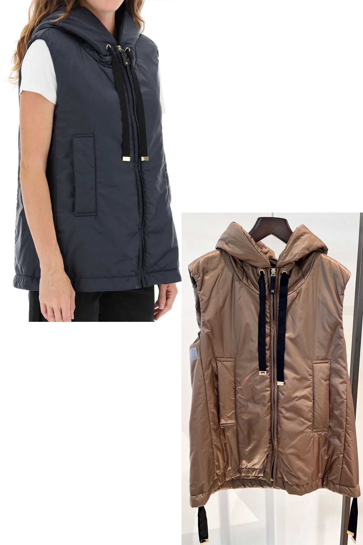 Max Mara The Cube *GREENGO* キルティング ショート ジレ (S Max Mara ...