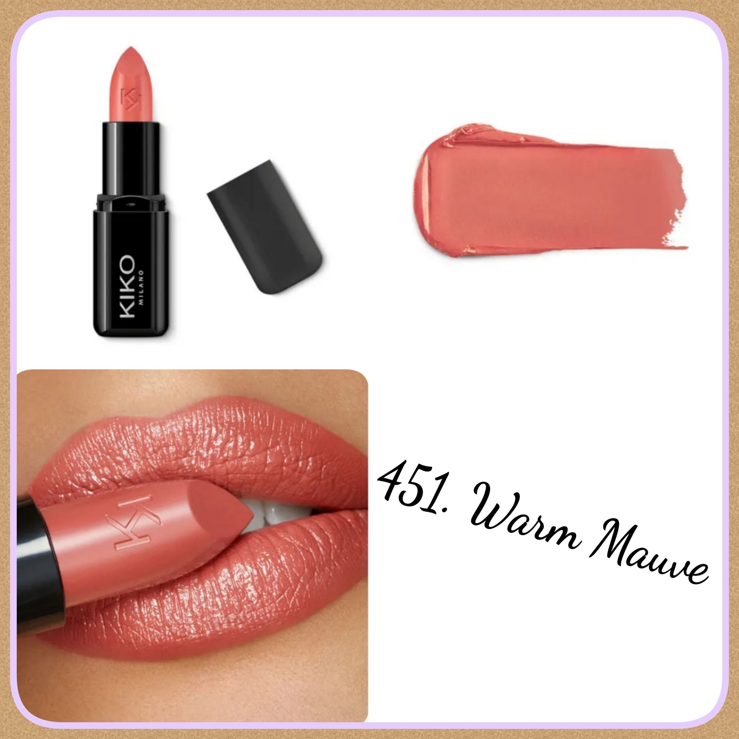 KIKO MILANO】ツヤ感たっぷり☆SMART FUSION LIPSTICK ④ (KIKO MILANO