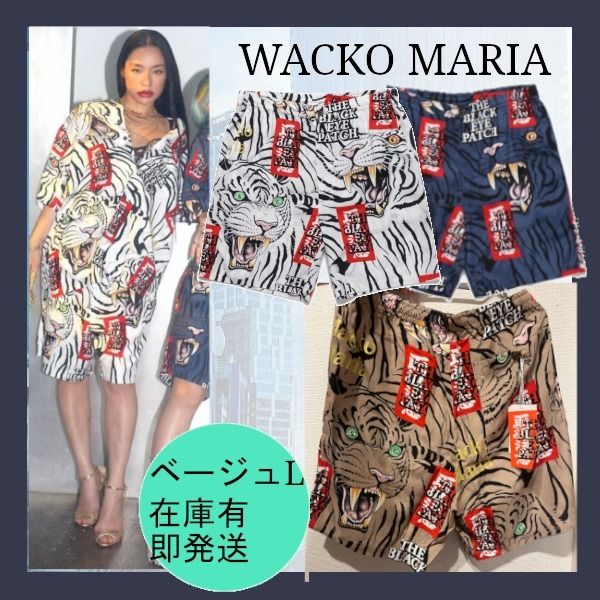 新作【国内発】ワコマリア ブラックアイパッチ ショートパンツ (WACKO 激安正規品 WACKO MARIA BLACK EYE PATCH ショートパンツ XL ショートパンツ