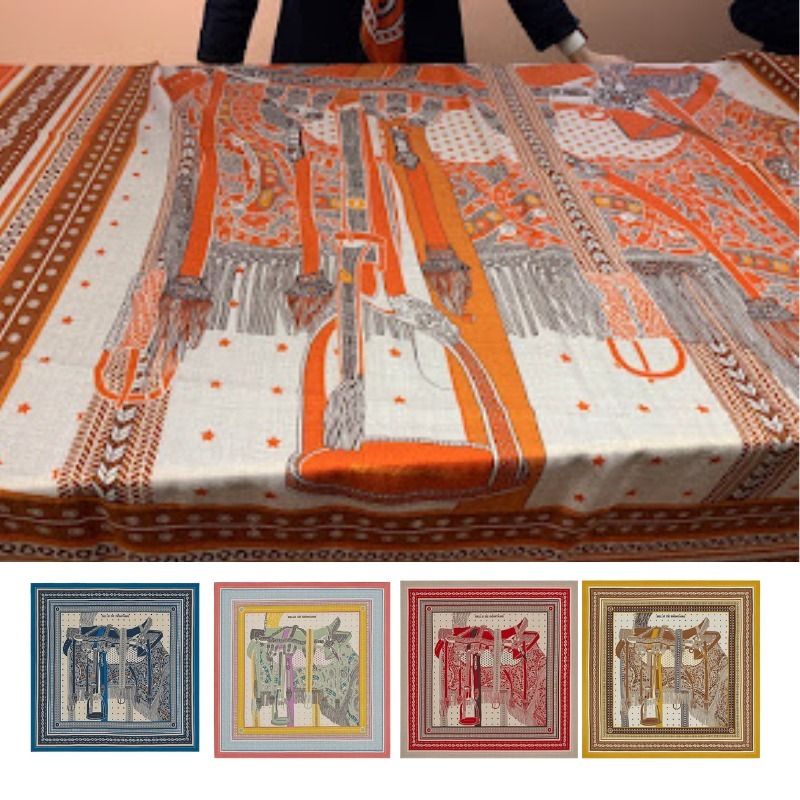 ☆人気のバンダナ☆【HERMES】高官の鞍 カシシルショール (HERMES
