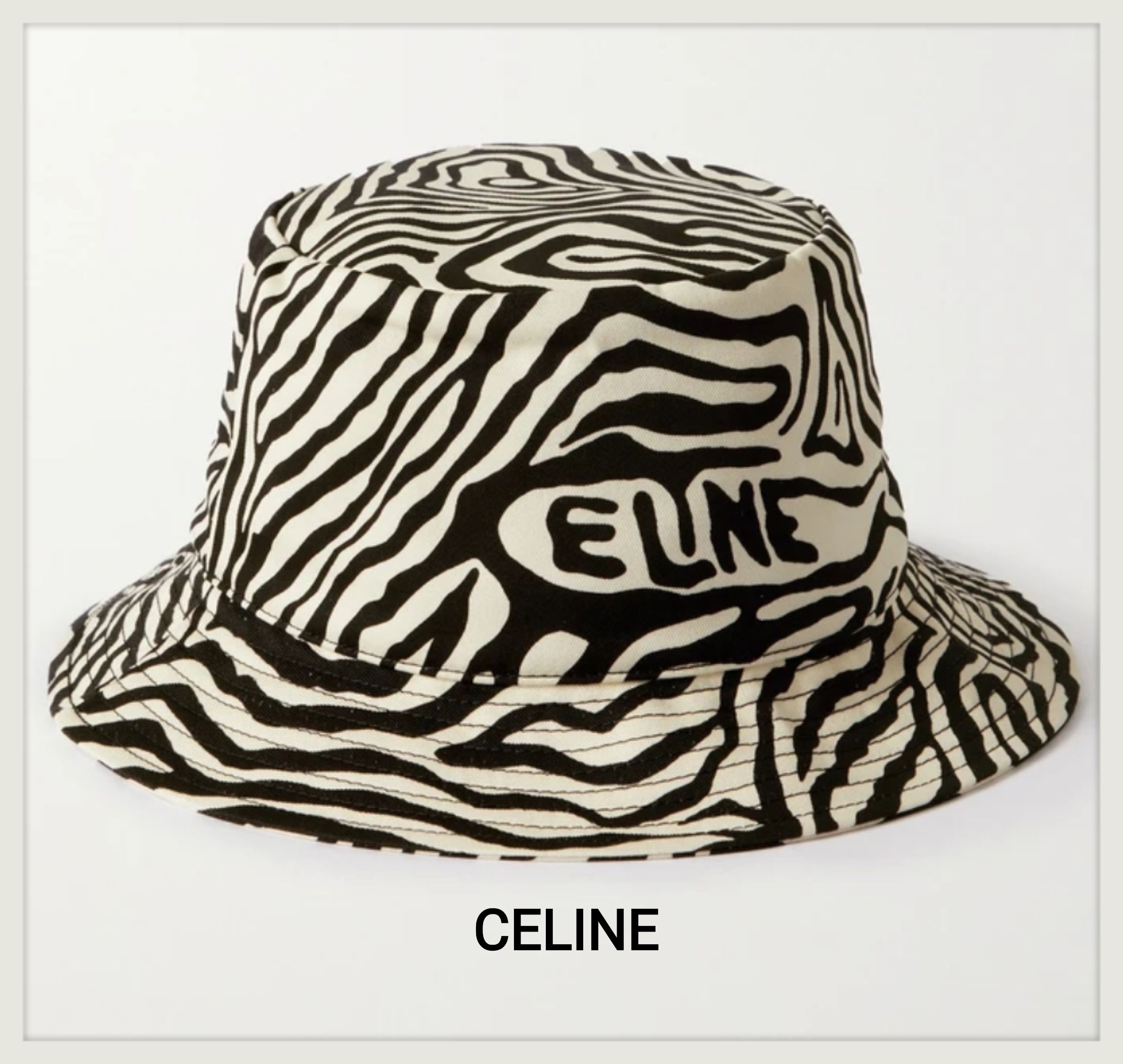 新到着 大丸購入!セリーヌ ホワイトコットンハット CELINE