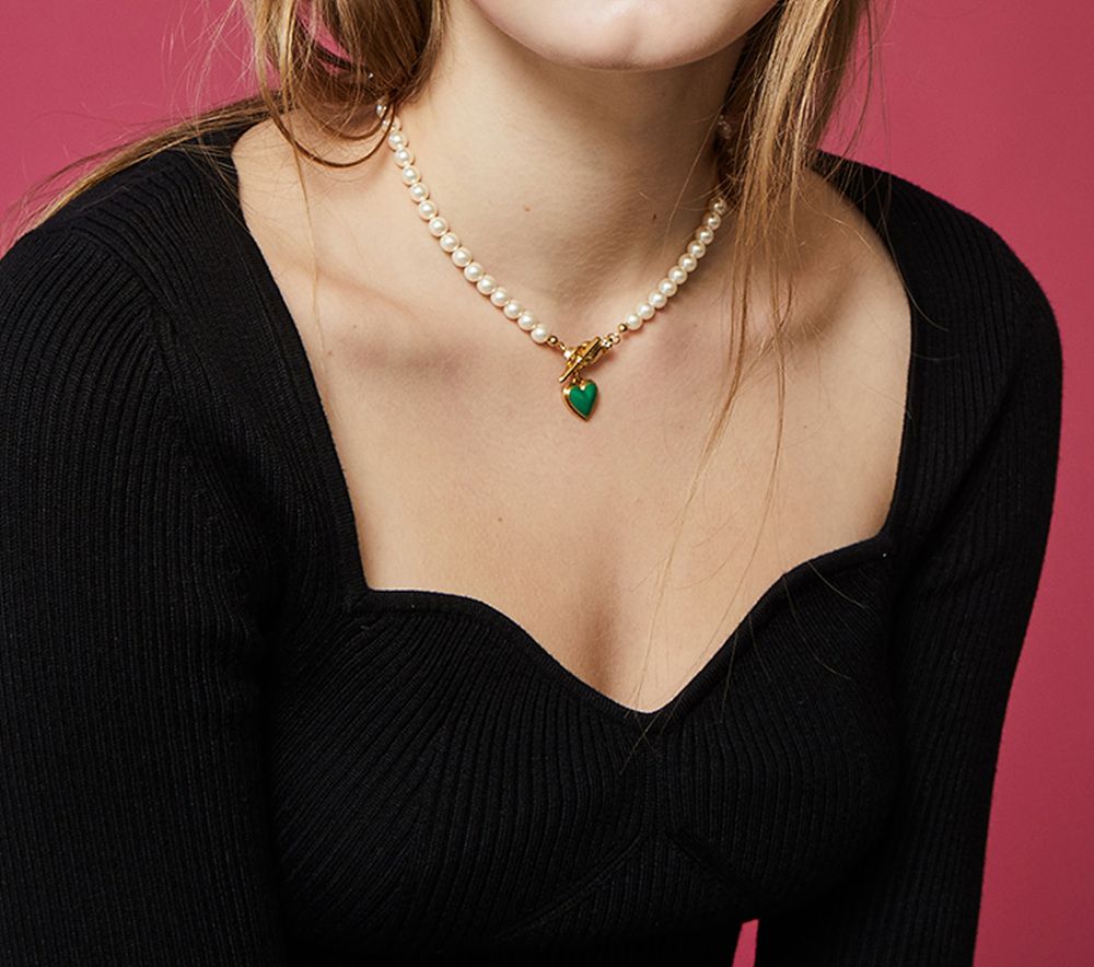ヴィンテージ ハリウッド★キャッチ ラブ パールネックレス ☆VINTAGE HOLLYWOOD☆人気☆パール☆Catch Love Pearl Necklace