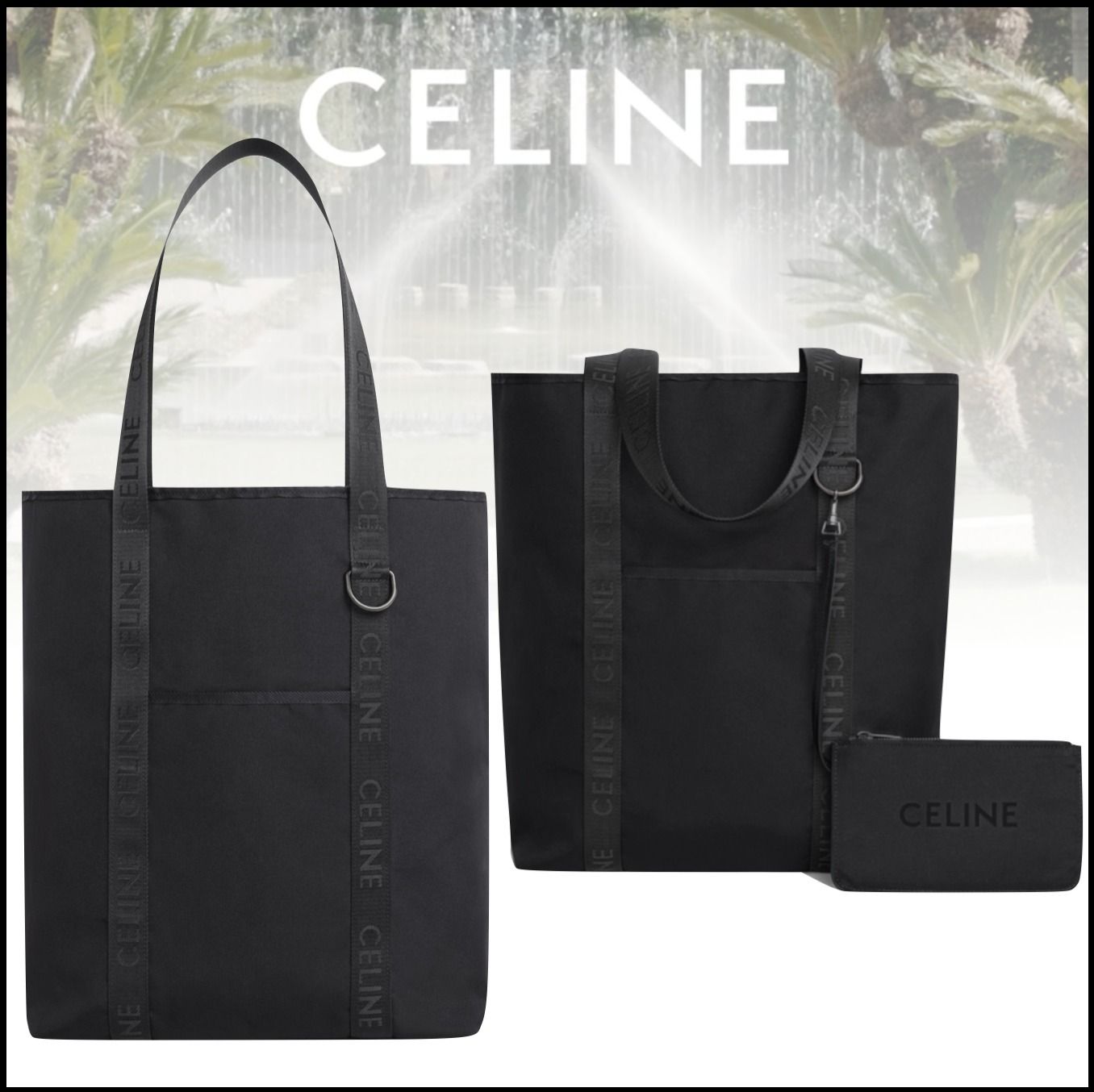 大人気【CELINE】トレッキング バーティカル カバ / ナイロン ...